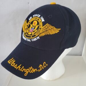 Air Force One Presidential Crew Hat Black Washington DC USA Baseball Cap